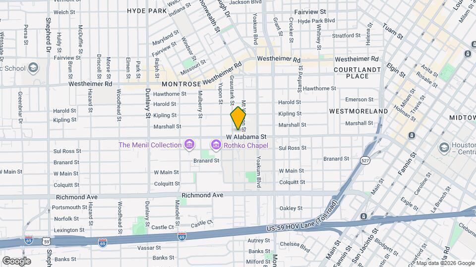 1212 W Alabama St Mapa y Detalles de la Ubicación