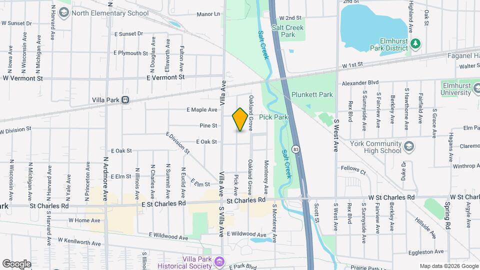 185 S Pick Ave Mapa y Detalles de la Ubicación