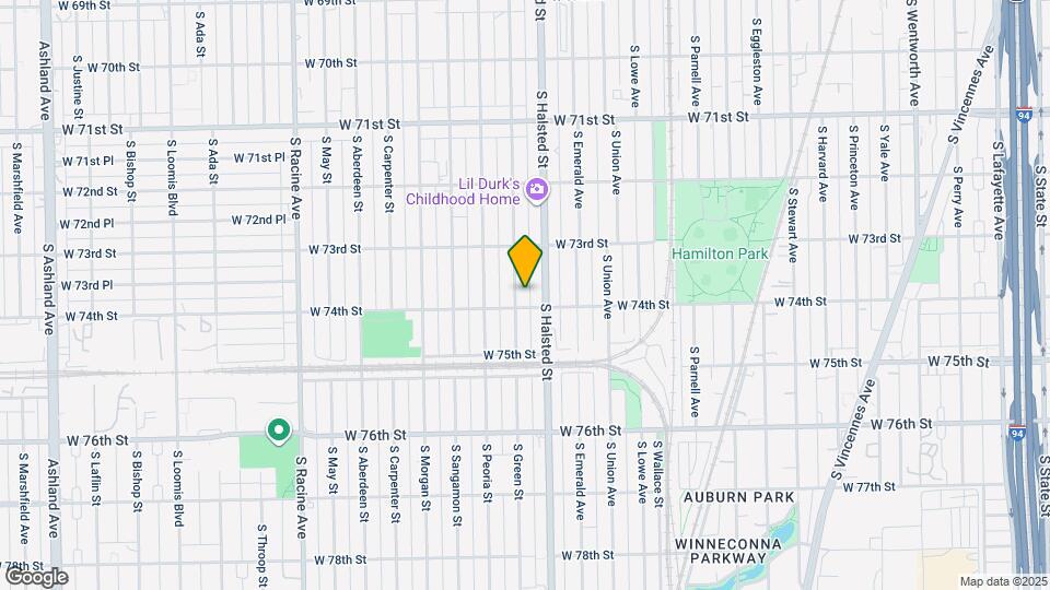 7351 S Green St, Unit #1 Map and Location Details