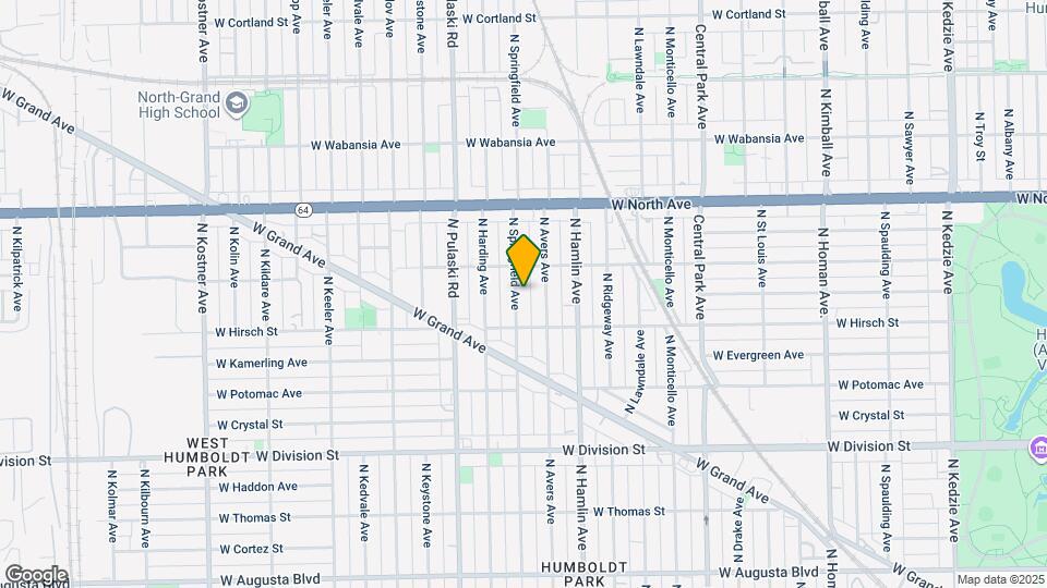 1431 N Springfield Ave, Unit 1 Map and Location Details