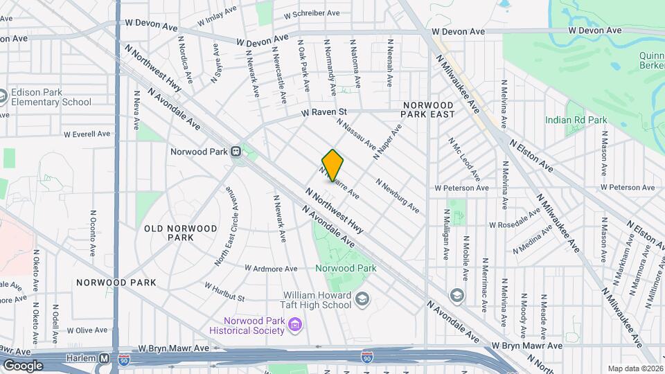 6018 N Navarre Ave Map and Location Details