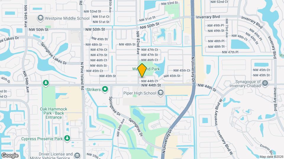 8131 NW 44th Ct Map and Location Details