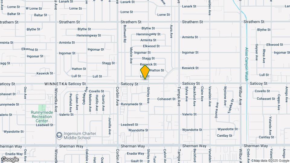 19509 Saticoy St Map and Location Details