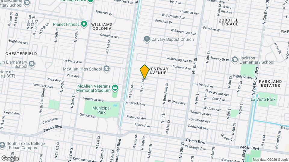 1516 Walnut Ave Map and Location Details