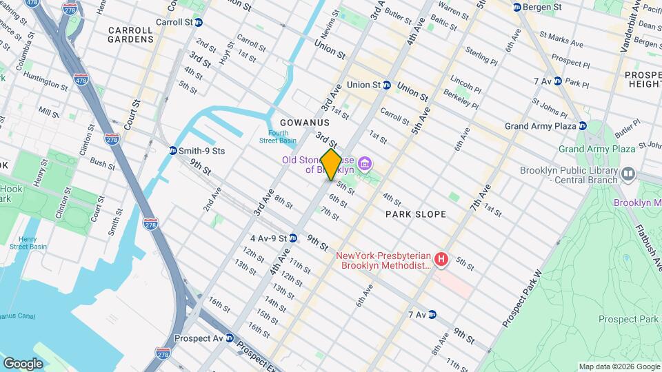 Landmark Park Slope Mapa y Detalles de la Ubicación