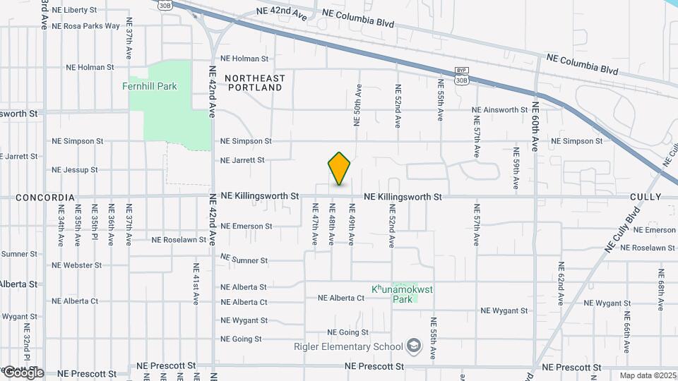 4827 NE Killingsworth St Map and Location Details