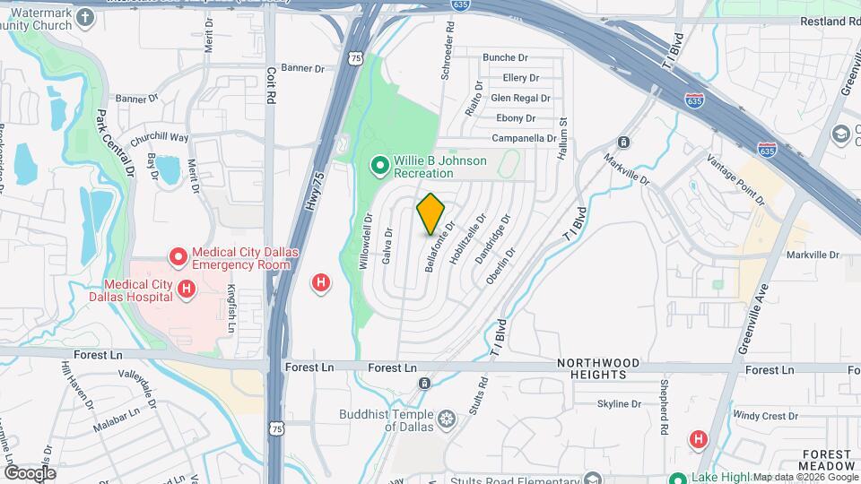 12125 Bellafonte Dr Mapa y Detalles de la Ubicación