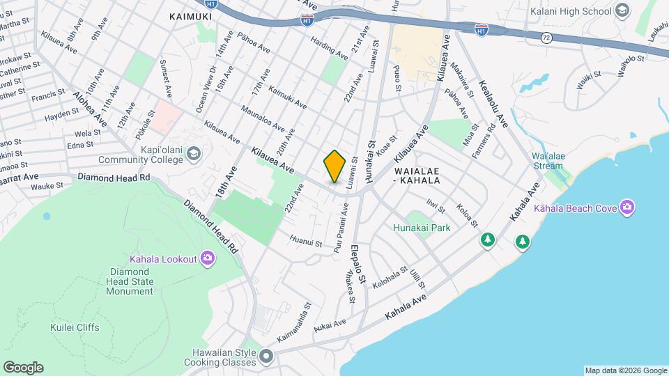 4192 Kilauea Ave Map and Location Details