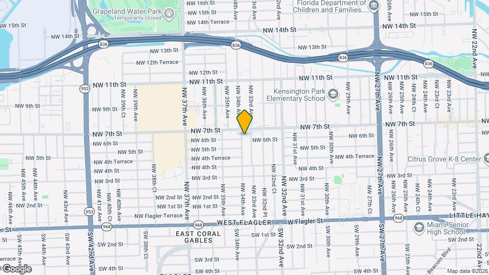 605 NW 34th Ave Map and Location Details