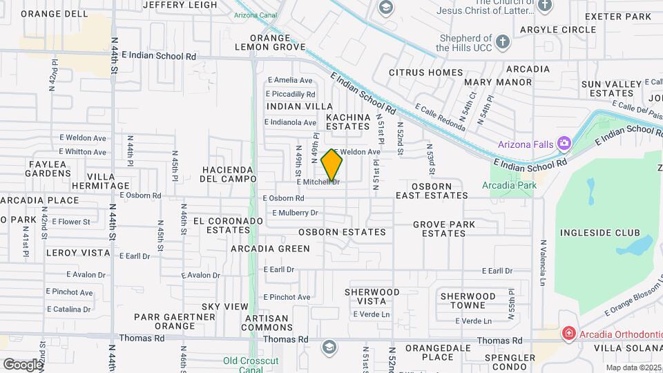 5001 E Mitchell Dr Map and Location Details