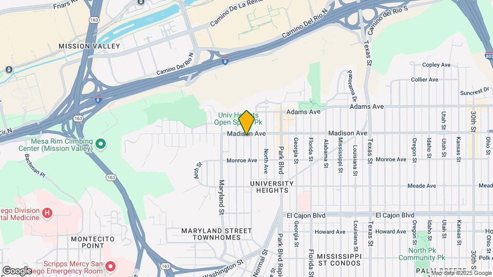 4576 Campus Ave Mapa y Detalles de la Ubicación
