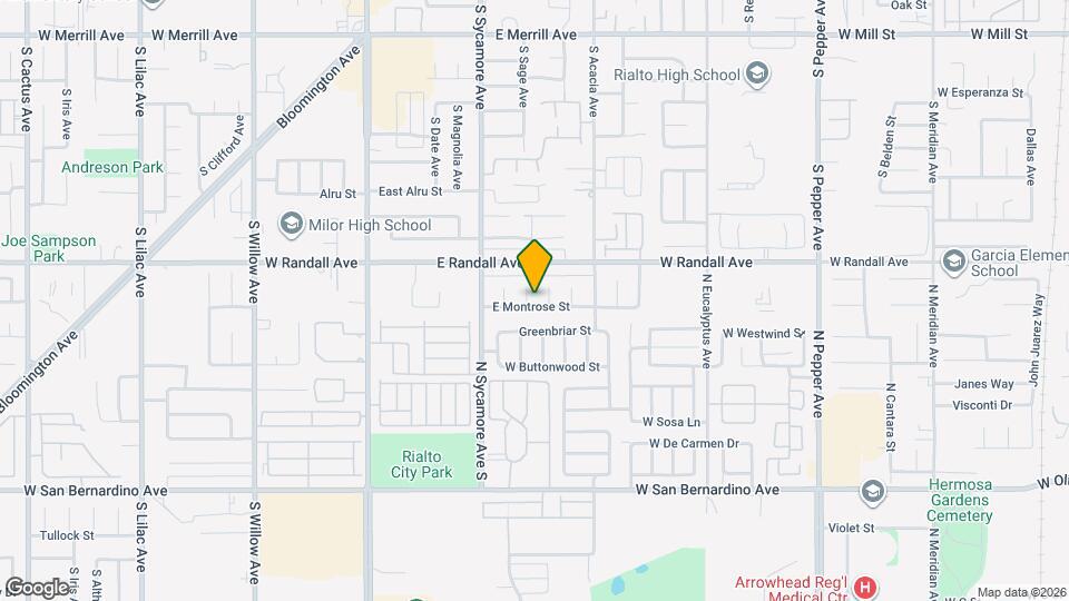 969 S Sage Ave Map and Location Details