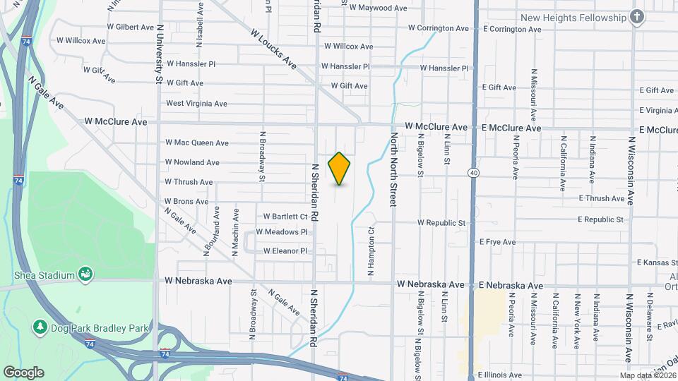 2212 N Ellis St Map and Location Details