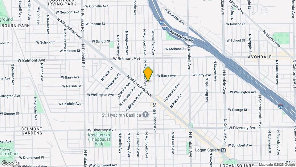 3033 N Monticello Ave Map and Location Details