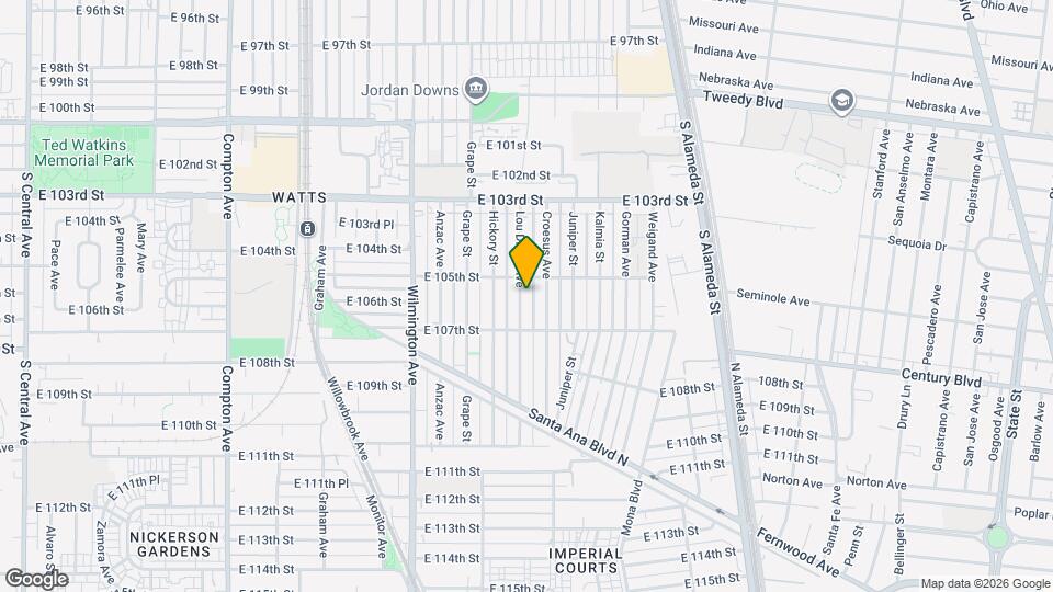 10518 Lou Dillon Ave Mapa y Detalles de la Ubicación