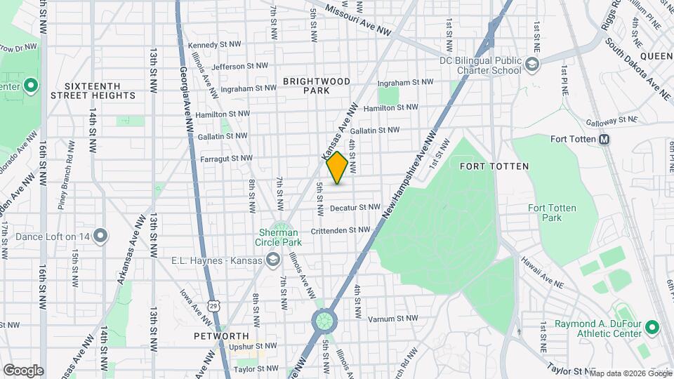 431 Delafield Pl NW Map and Location Details