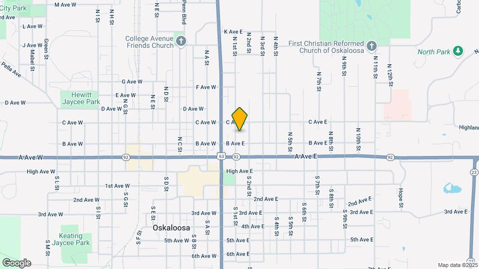 310 N 1st St Map and Location Details