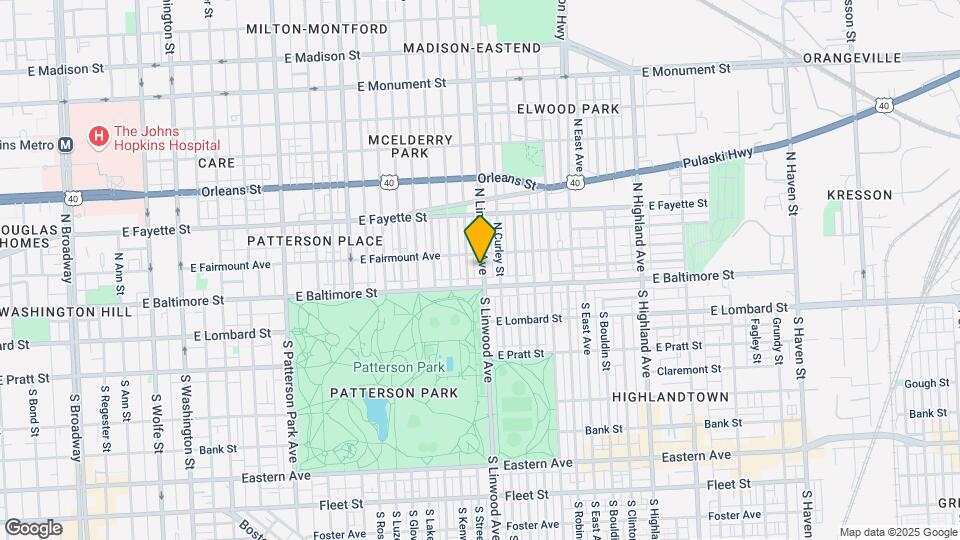 12 N Linwood Ave Map and Location Details