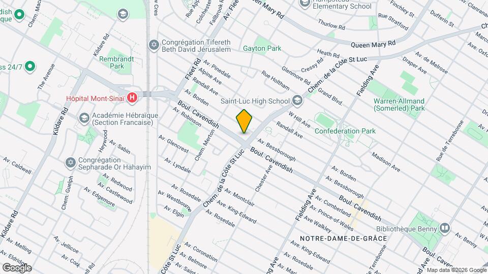 5505 Boul Cavendish Map and Location Details