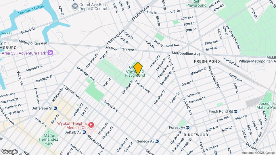 20-16 Stanhope St-Unit -1R Mapa y Detalles de la Ubicación