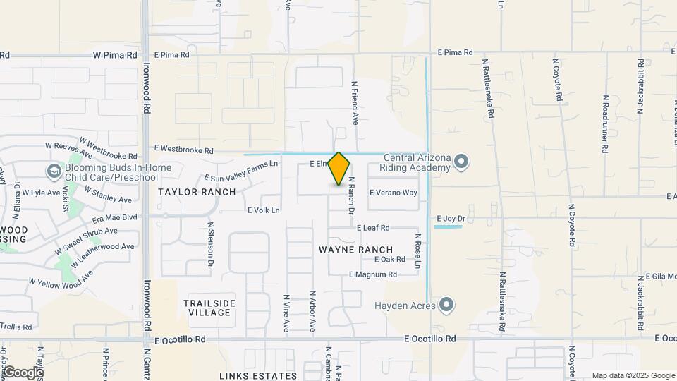 1314 E Cottonwood Rd Map and Location Details