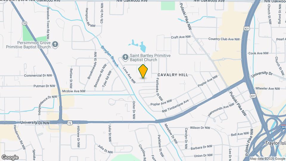 1601 Armstrong St NW Map and Location Details