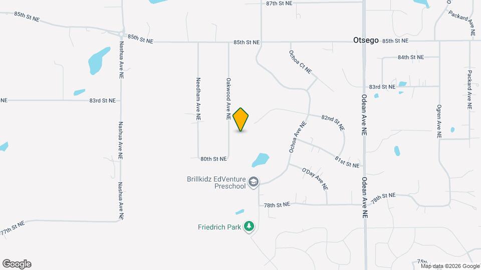 8102 Oakwood Ave NE Map and Location Details