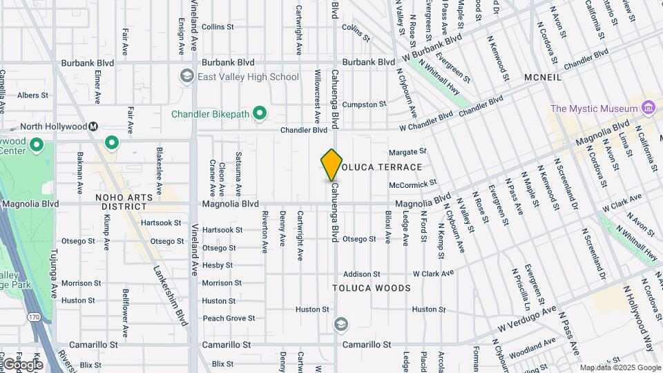 5233 Cahuenga Blvd Map and Location Details