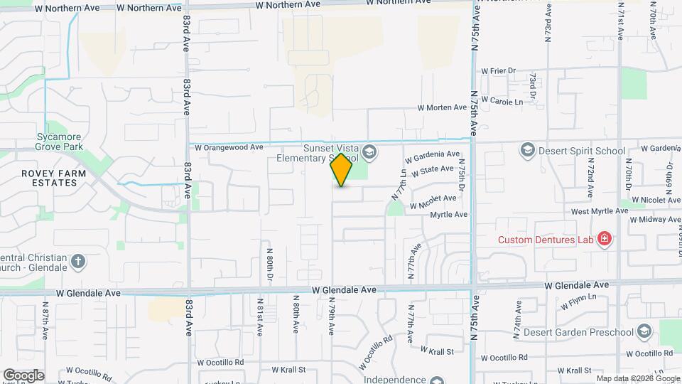 7815 W Northview Ave Map and Location Details