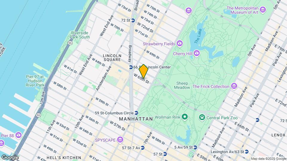 10 W 65th St Map and Location Details