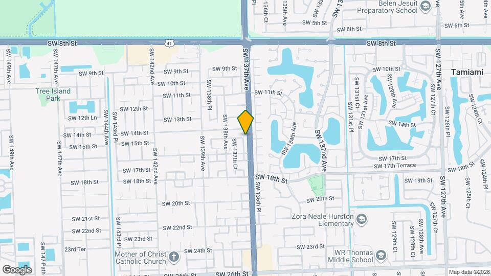 1453 SW 137th Pl Map and Location Details