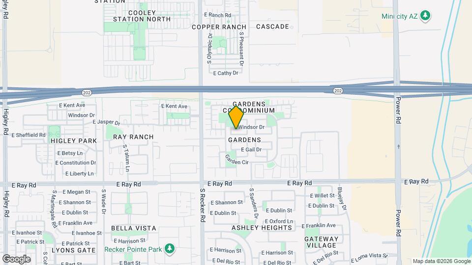 4134 E Baylor Ln Map and Location Details