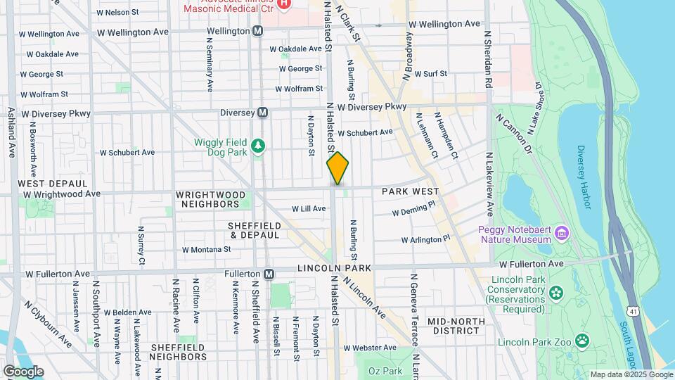 2557 N Halsted Map and Location Details