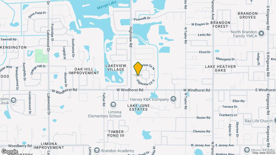 614 Highview Cir S Map and Location Details