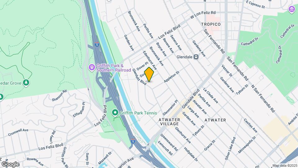 3829 Glenfeliz Boulevard Mapa y Detalles de la Ubicación