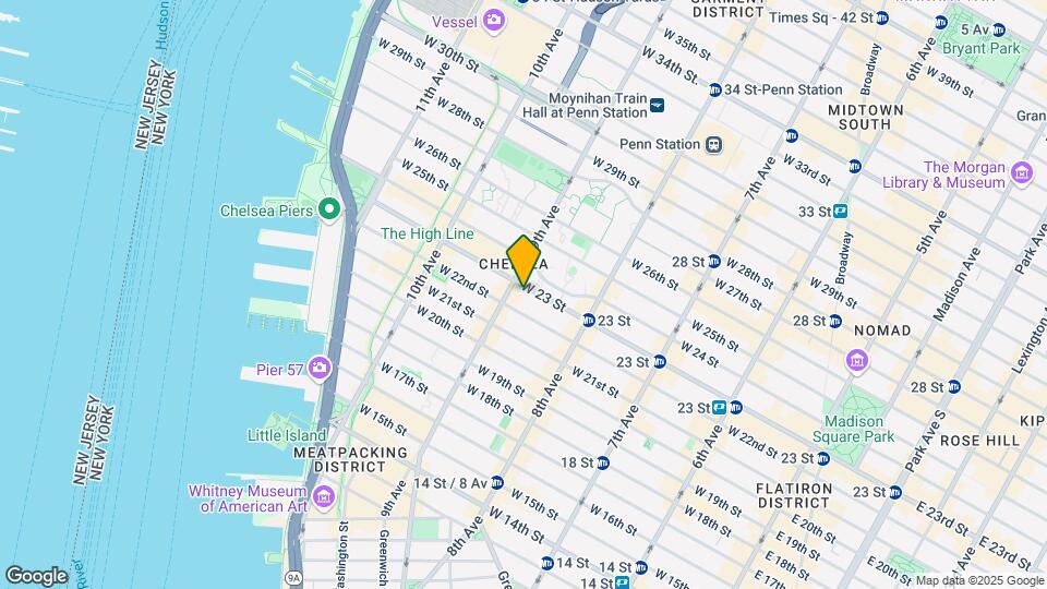 360 W 23rd St Map and Location Details