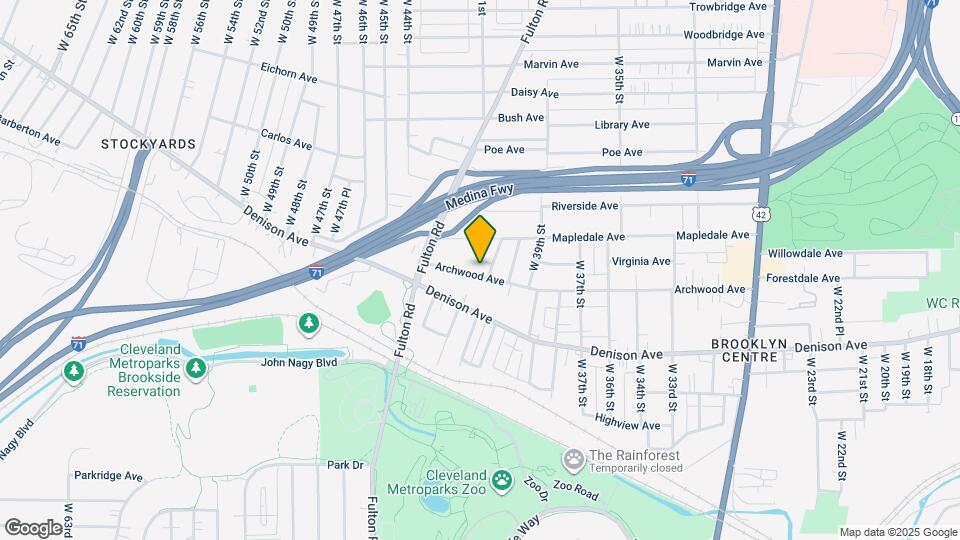 4210 Archwood Ave Map and Location Details