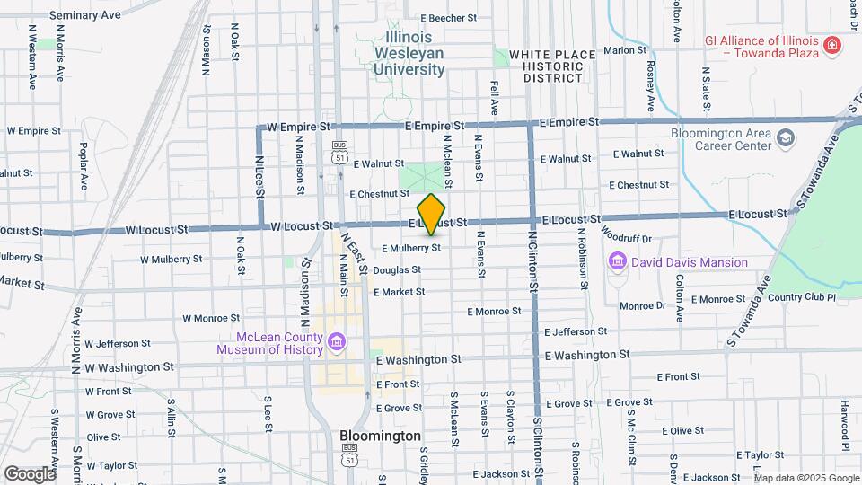316 E Mulberry St Map and Location Details