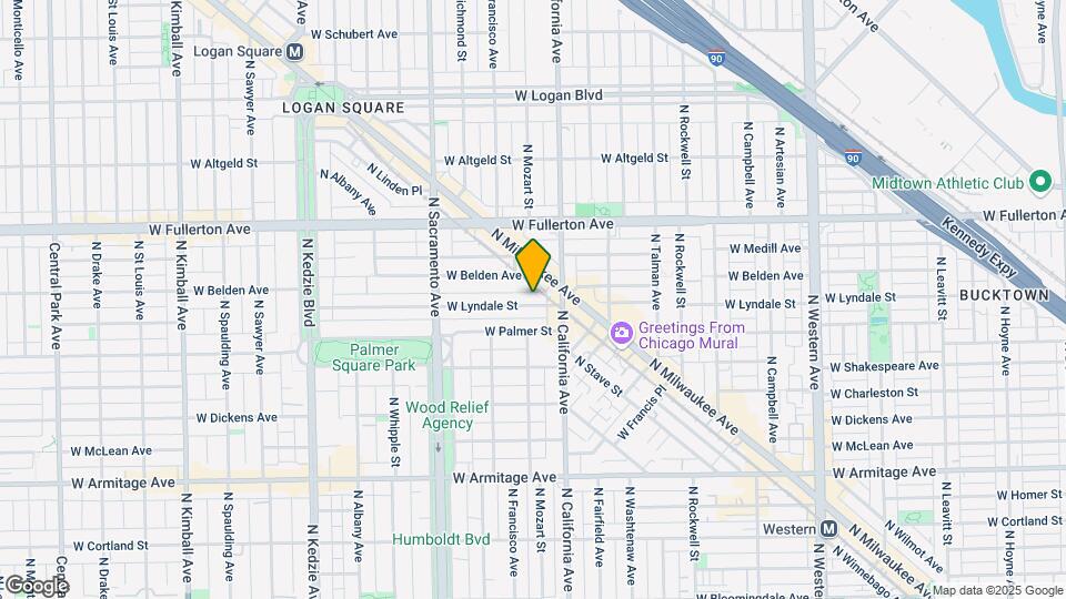 2826 W Lyndale St Map and Location Details