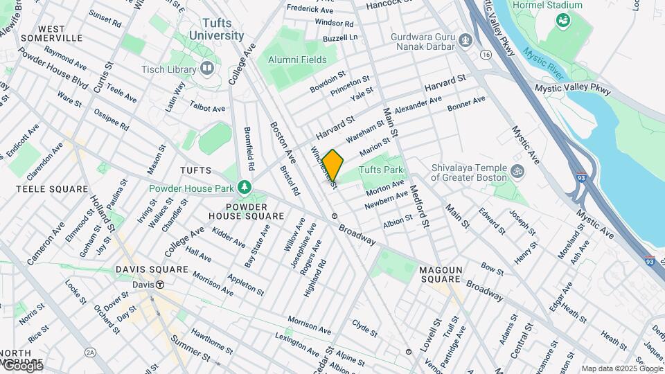 55 Winchester St, Unit #3 Map and Location Details