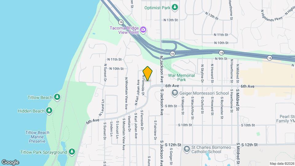 610 N Aurora Ave Map and Location Details