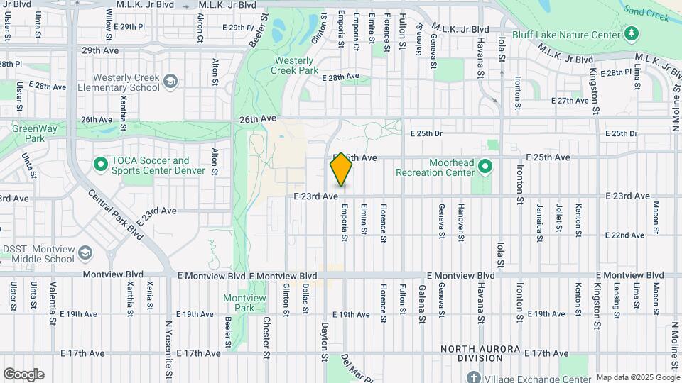 2301 Emporia St Map and Location Details