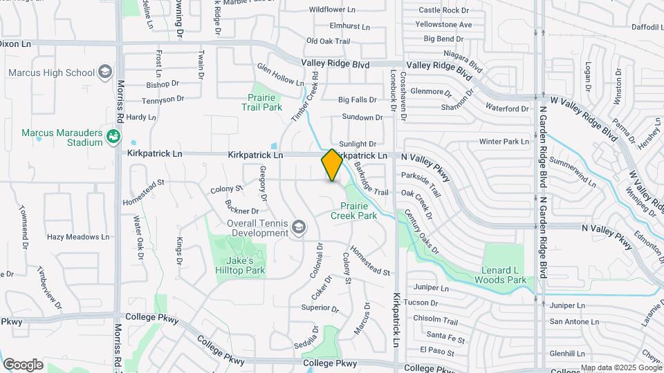 1229 Colony St Map and Location Details