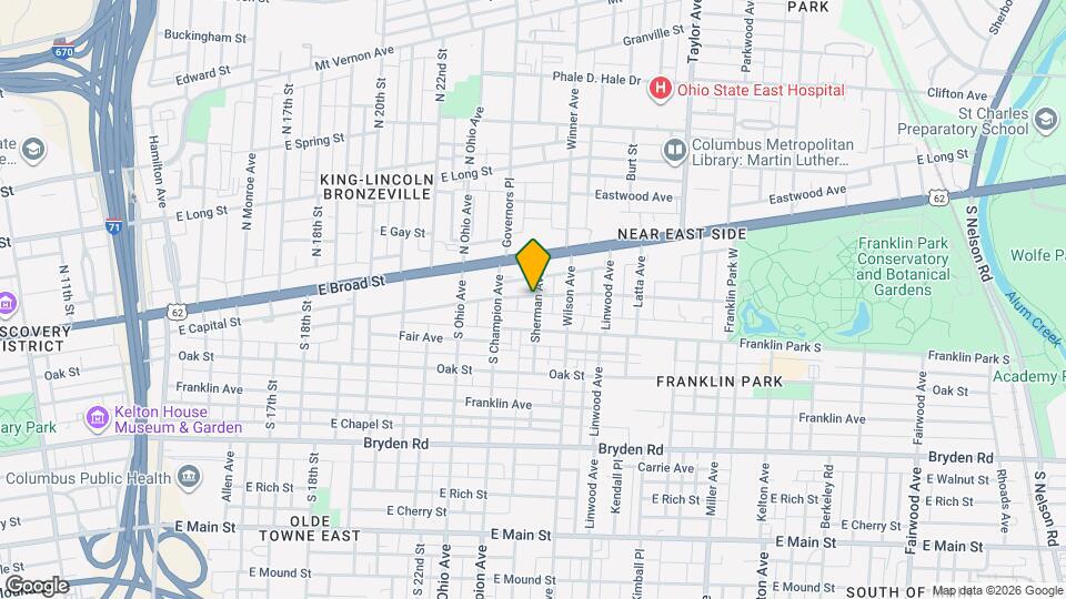 61 Sherman Ave Map and Location Details