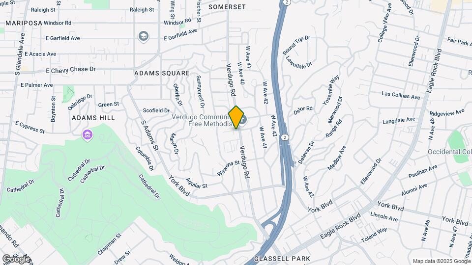 4291 Verdugo Rd Map and Location Details