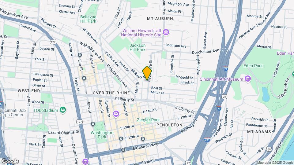 1719 Sycamore St Map and Location Details