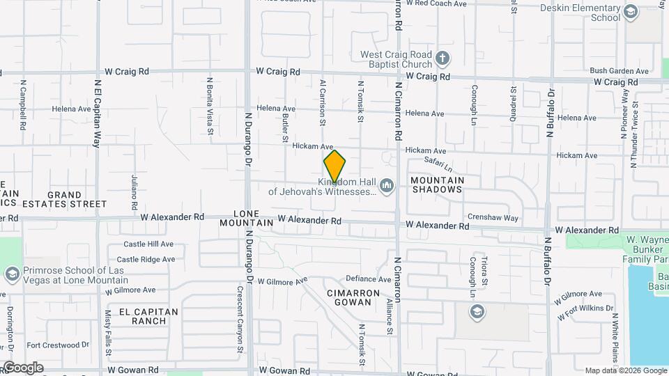 8152 Eagledancer Ave Mapa y Detalles de la Ubicación