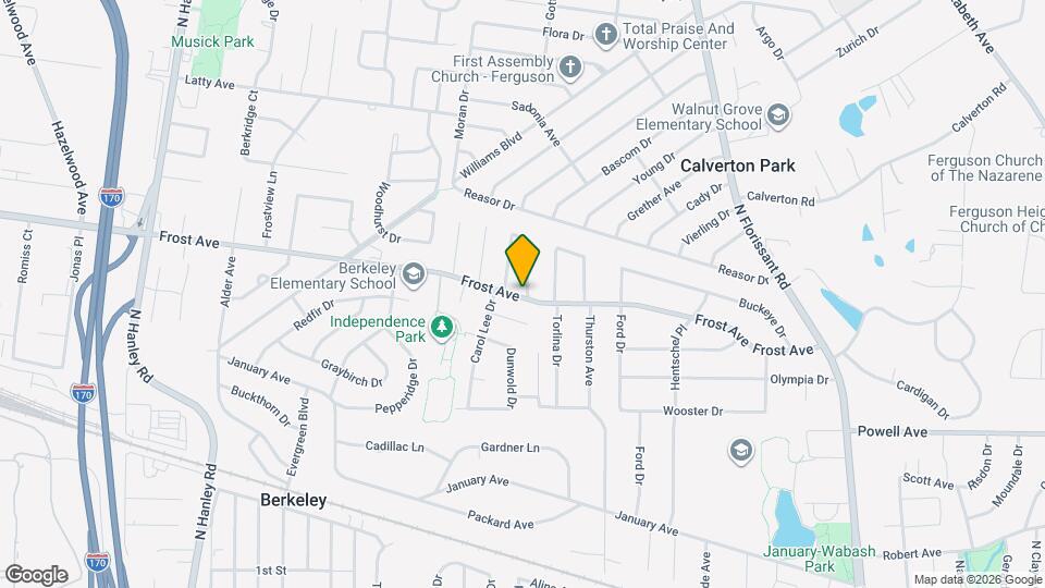 6801 Knoll Ave Map and Location Details