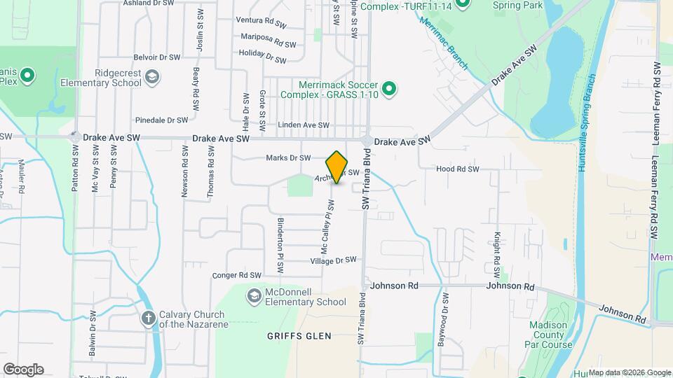 3905 Mccalley Pl Map and Location Details