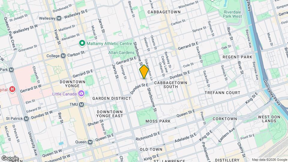 252 Sherbourne St Map and Location Details